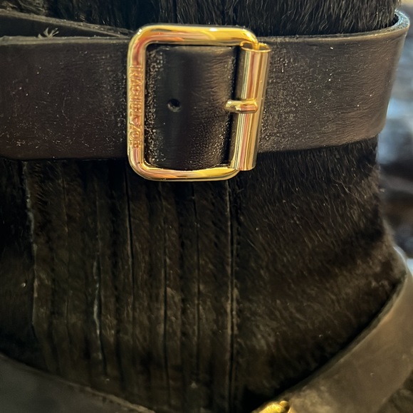 HP🎉🥰 Rachel Zoe calf hair biker boots. Real leather / hair. Gently worn. Sz 8. - Picture 9 of 14